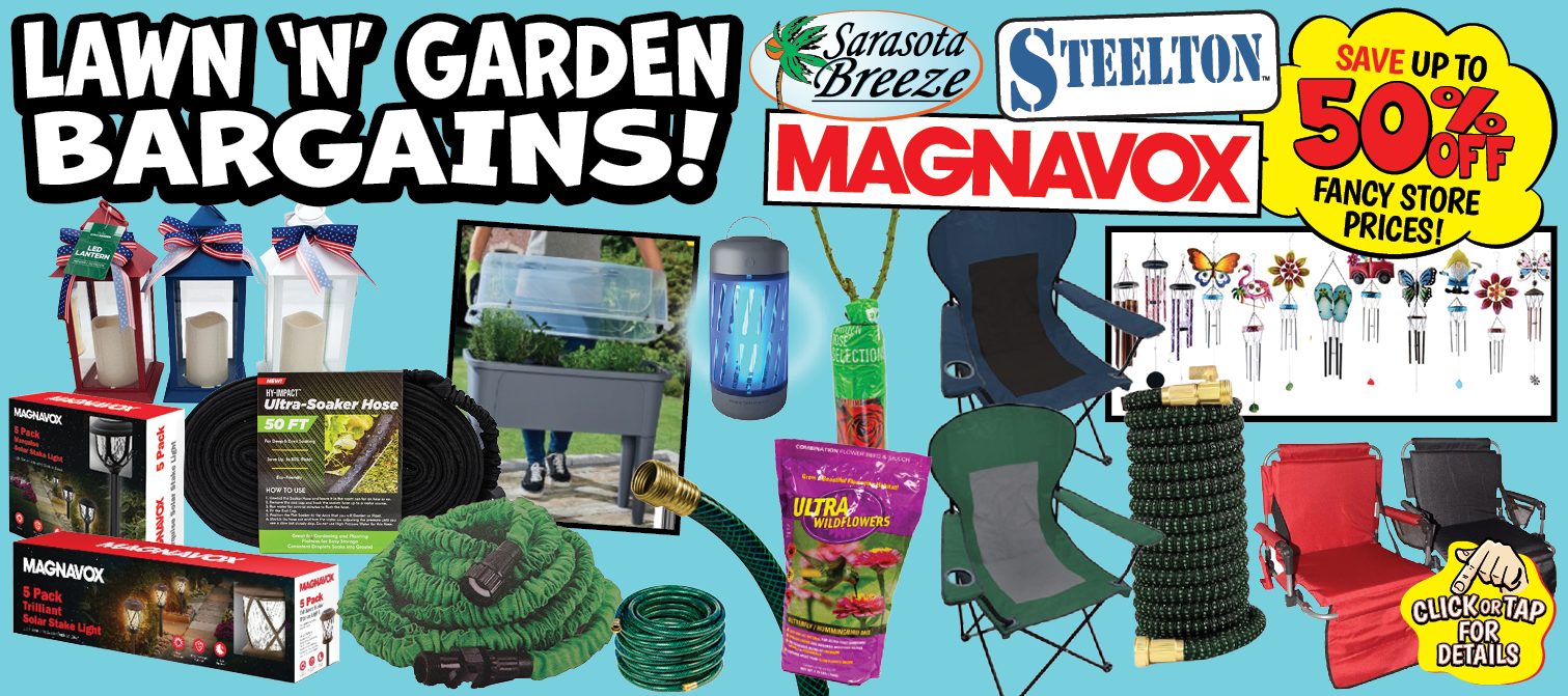 lawn and garden bargains up to 70% off