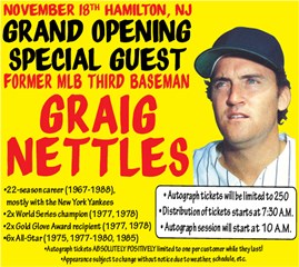 Baseball great Graig Nettles to headline Ollie's opening