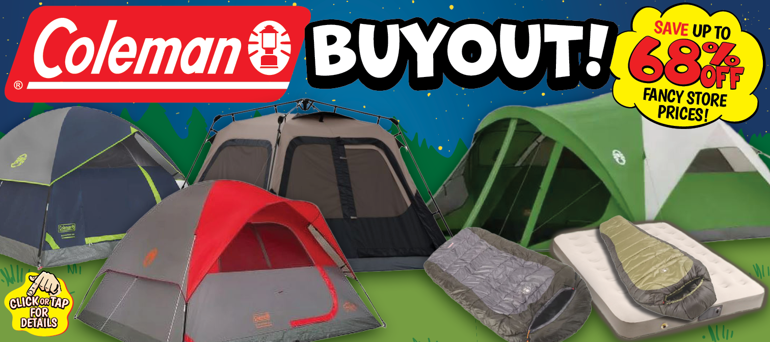 Coleman Buyout up to 68% off their prices