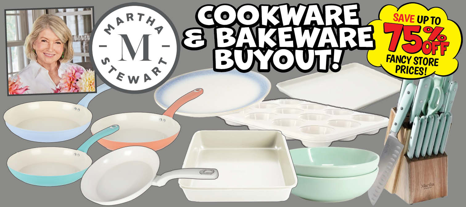 We just hit the MARTHA-load of Bargains!