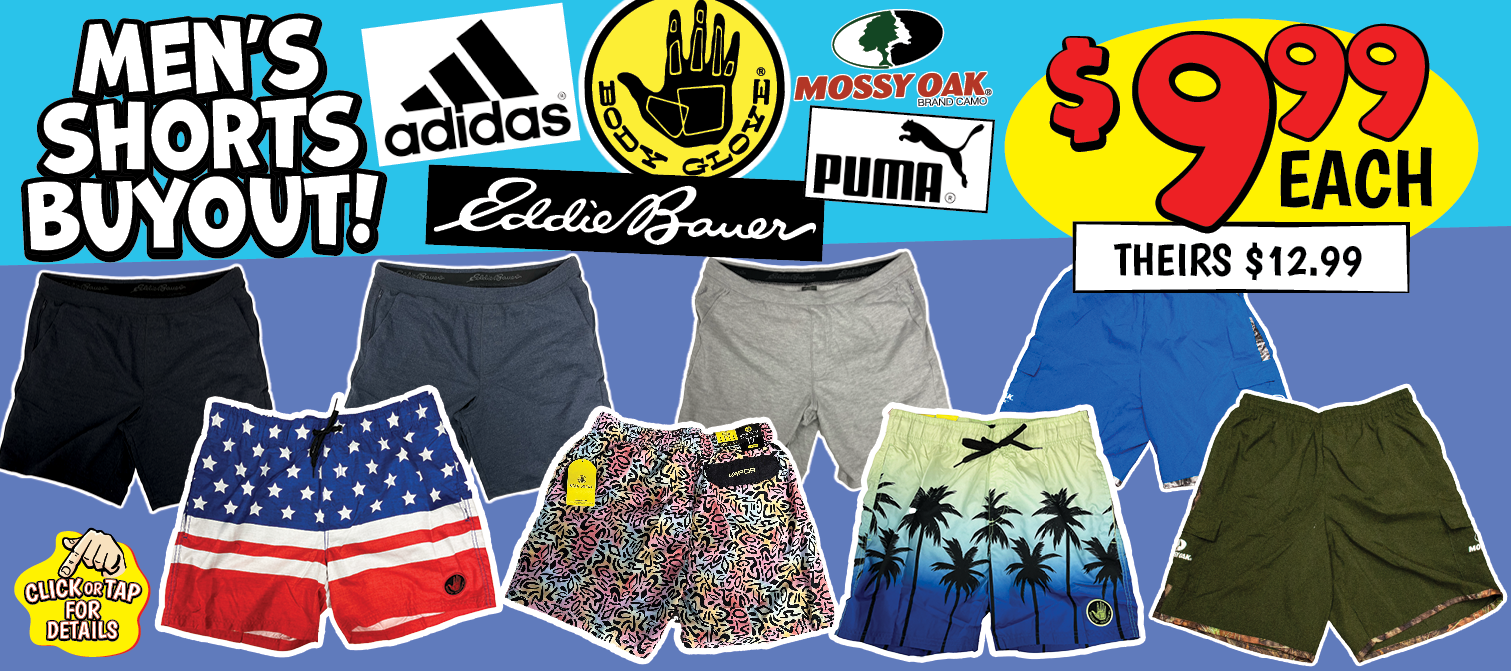 Sporty Savings on Men�s Shorts - Puma, Adidas, Body Glove, Eddie Bauer & More! 