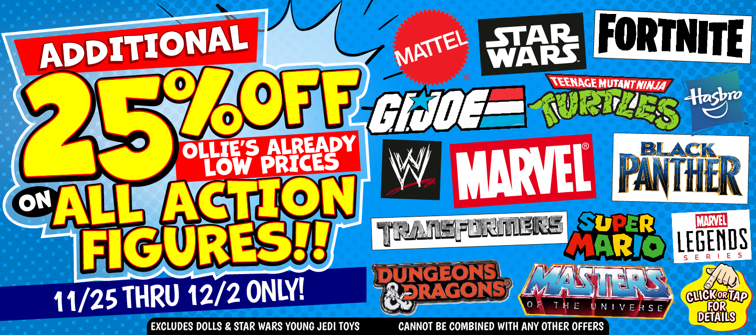 Unmask Super Savings on Action Figures!