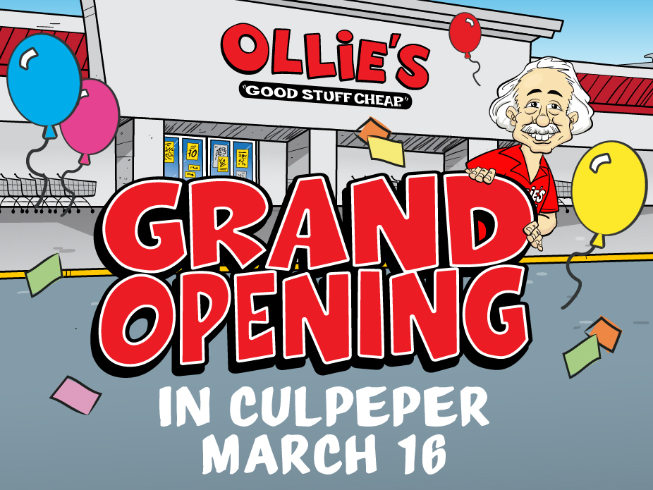 Culpeper Grand Opening 3/16/2022 Ollie's Bargain Outlet