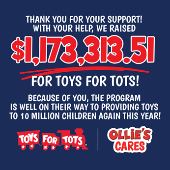 Image of Ollie's partners with Marine Toys for Tots Program